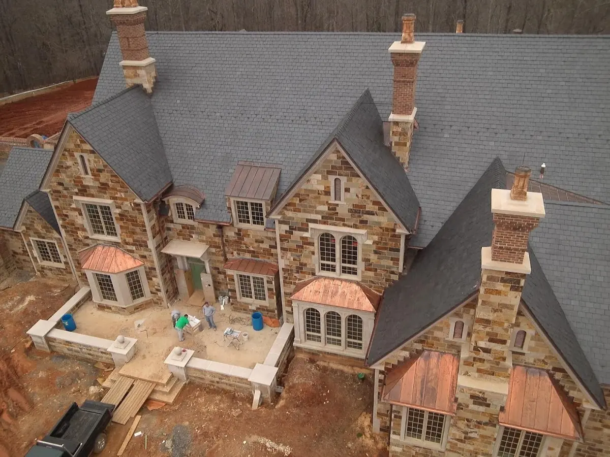 Craftsman Roofing Slate Roof Repair project in Clary